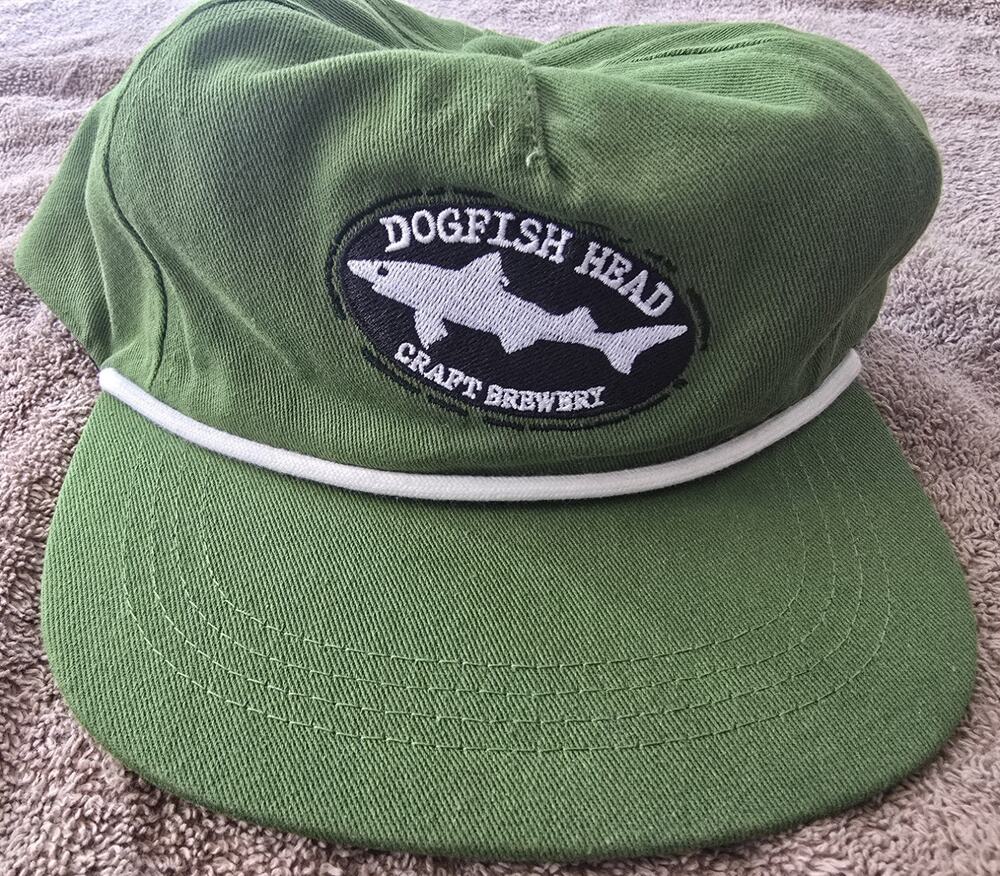 Dogfish Head Ctaft Brewery Snapback Hat Green Mens Adjustable Rope Cap